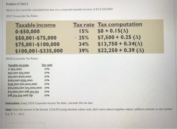  . Problem 4 | Part 2 What is the correctly calculated