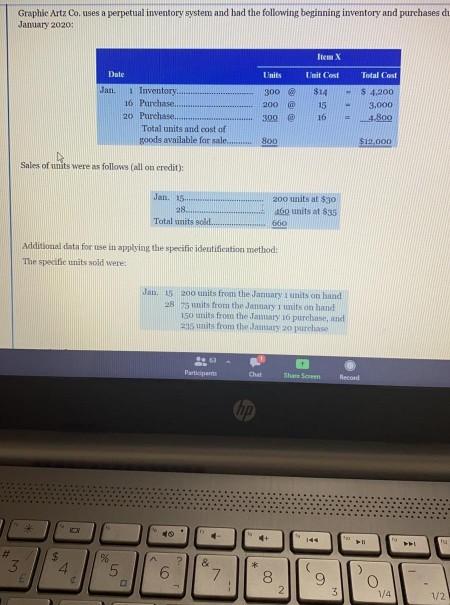 fido nd weighted average method Graphic Artz Co. uses a perpetual