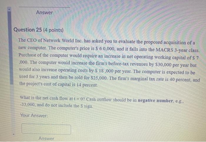 plz answer quick! will give thumbs up Answer Question 25 (4 points)