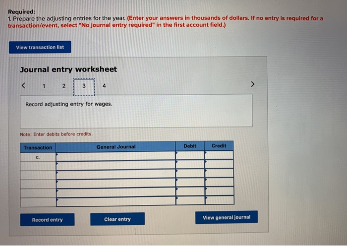 ended December 31. To simplify the case, the amounts given are in