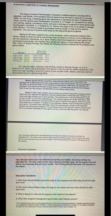 please help answer discussion question especilally question 3 and 4 Wwwmore than