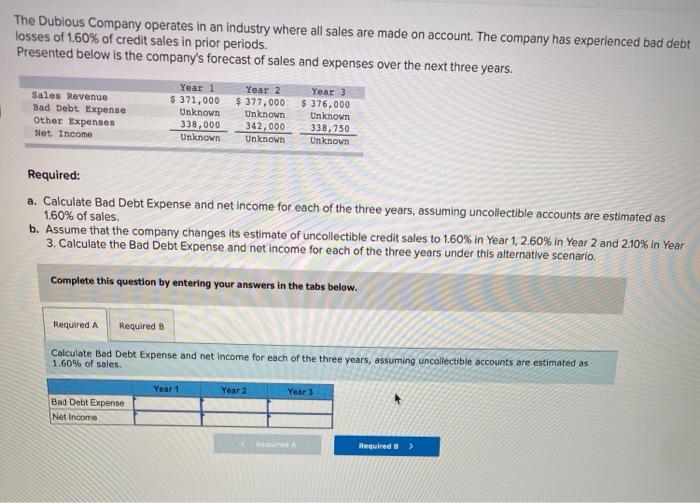 can you please help me to do the questions The Dubious Company