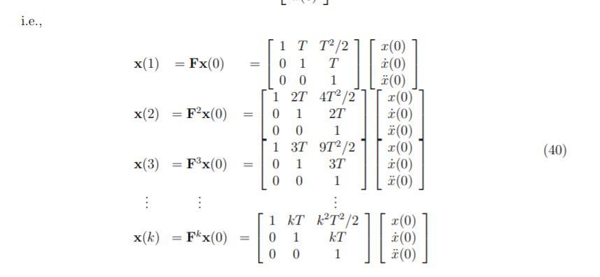 z(k) moving object True distance, x(k) Figure 2: Measurement of distance to
