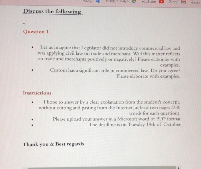 please I need the answer Google buy YouTube Gmail M Discuss the