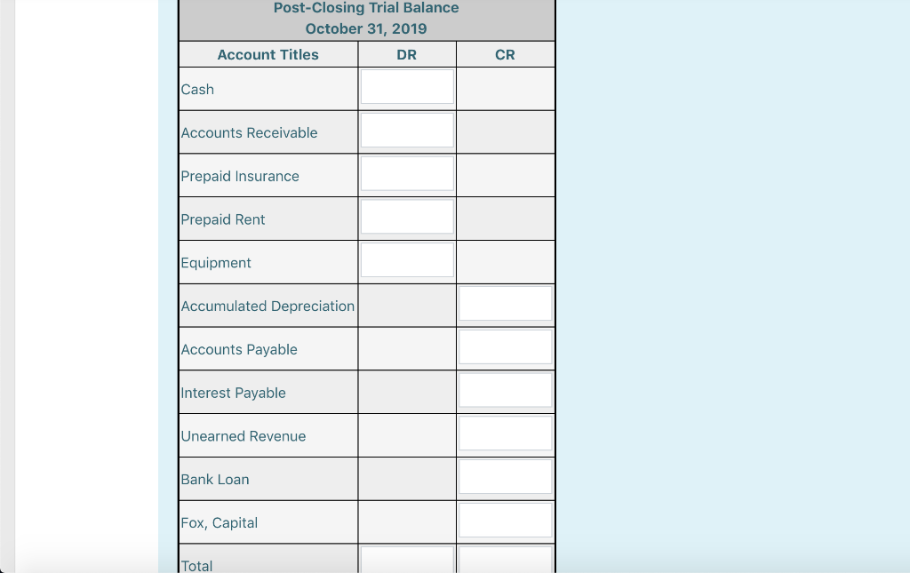 question Question 6 Not yet Fox's Deck Repair has journalized their adjusting