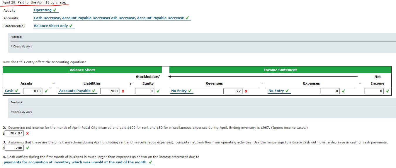 business on April 1. It uses a periodic inventory system. The following