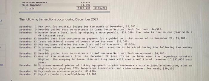 of external transactions (LO2-4,2-5, 2-6) [The following information applies to the questions