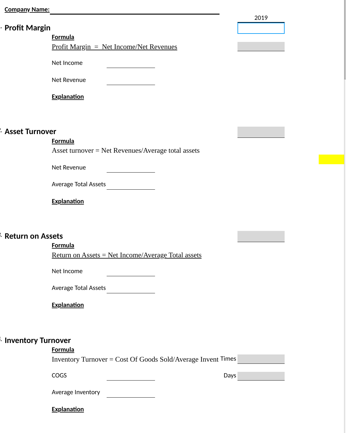 OF FINANCIAL STATEMENTS and I chose the Target company but I do