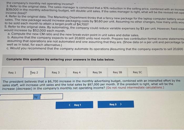 sole product-a high-capacity battery for laptop computers-PEM, Incorporated, has been experiencing financial