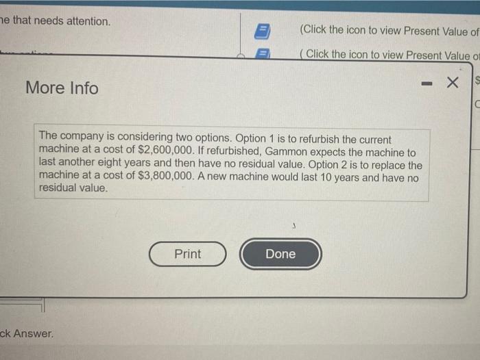 year 8 on the table for requirement 1 = Homework Ch 11