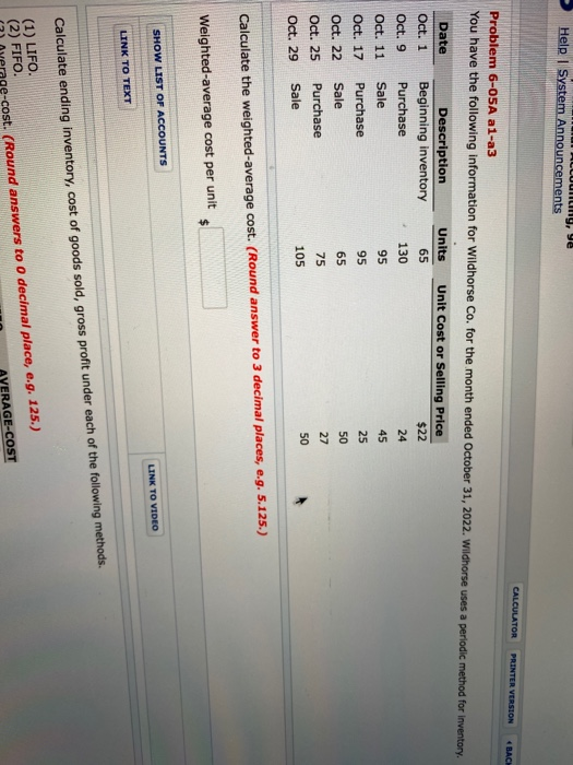  please help me mgr ye Help | System Announcements CALCULATOR PRINTER