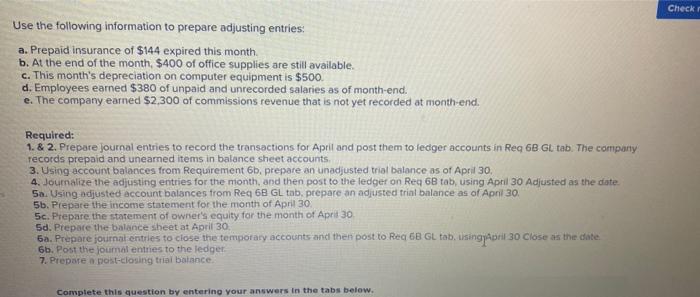 created a new travel agency, Adventure Travel. The following transactions occurred during