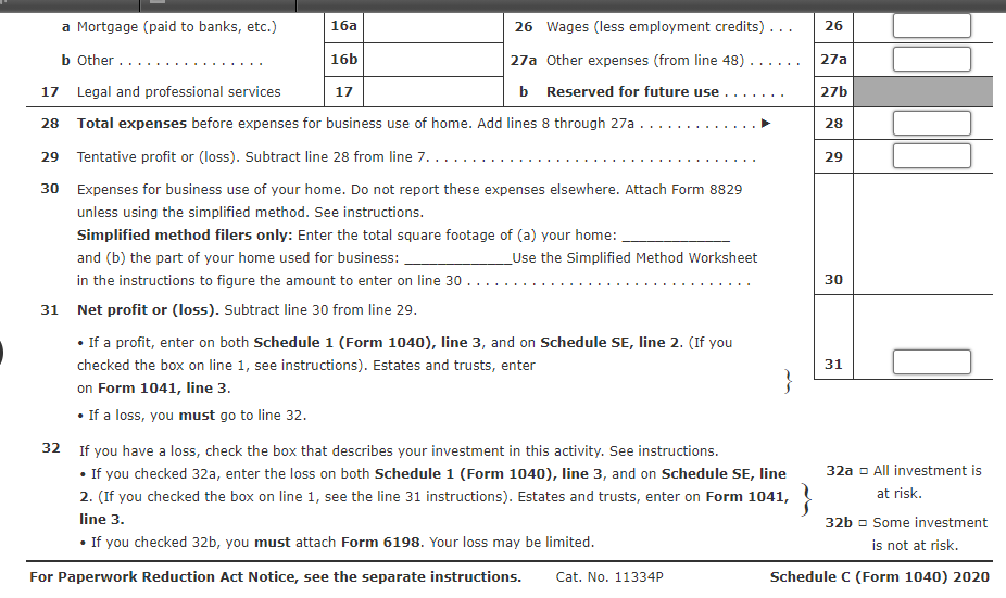 Statement Scott Butterfield, CPA Income Statement 12/31/2020 Current Period Prior Period 1/1/2020