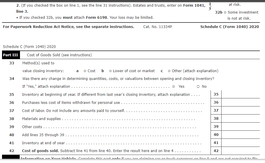 to 12/31/2020 1/1/2019 to 12/31/2019 REVENUES Tax Services $194,800 $72,154 Accounting Services