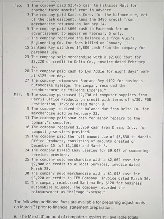 its list of customers has grown. To accommodate the growth, the accounting