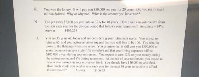 can you please do these three question on excel. all of them