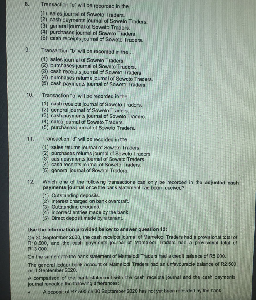 hi could someone answer from question 12 please an expert is allowed