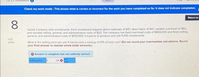 can someone help me with this answer is not 325.6 or 326