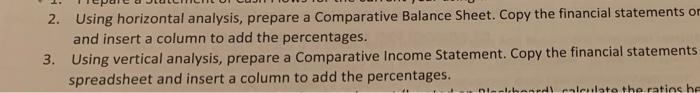 can you help me with number 2 and 3 2. Using horizontal