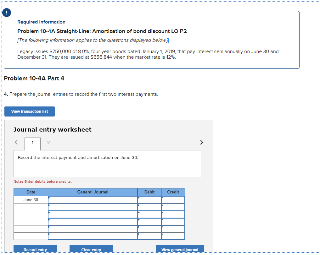 P2 [The following information applies to the questions displayed below.] Legacy issues