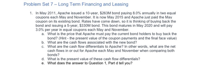 Please SHOW ALL Excel formuas. Previous information: Problem I need help with: