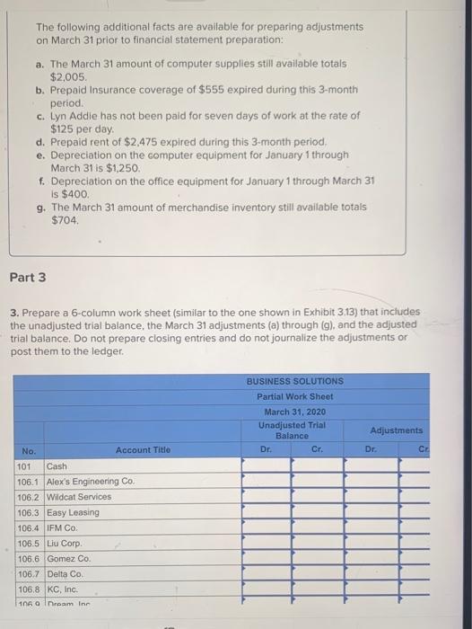 modified to set up separate accounts for each customer. The following chart