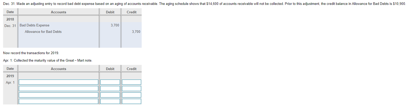 to do all of the sections. There is more after the April