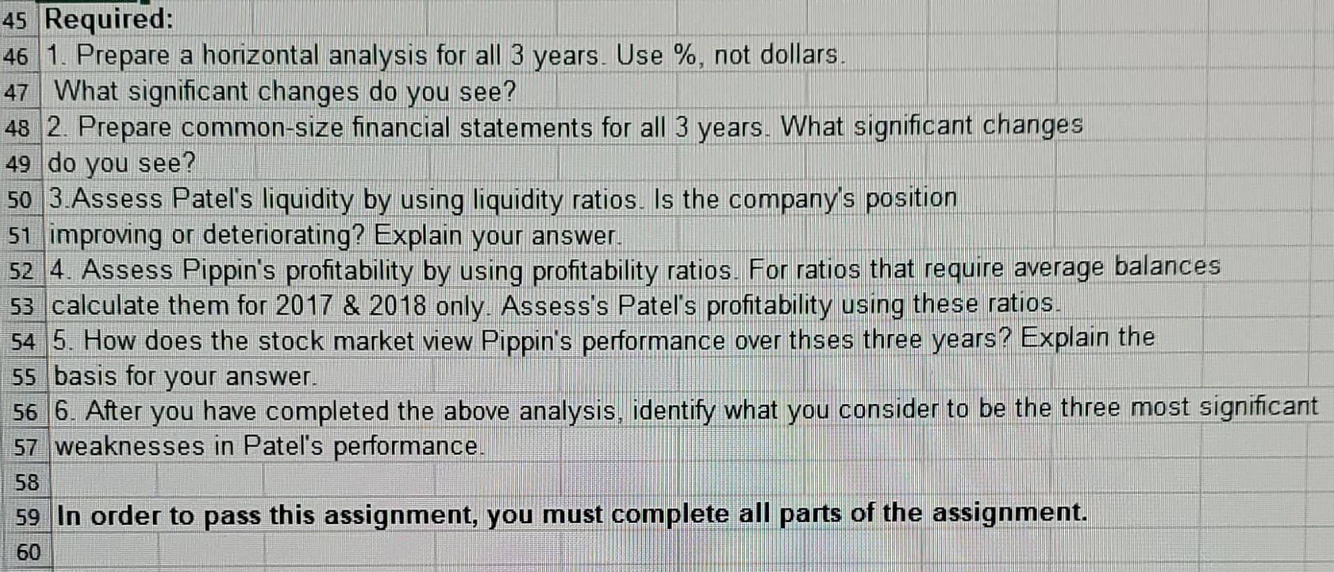 Ltd. Comparative Income Statements 3 4 2016 $ 2016% 2017 $ 2017%