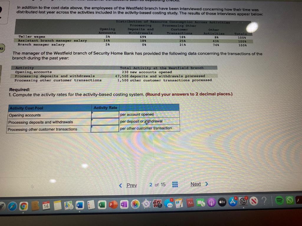 vice president of Security Home Bank has been interested in investigating the