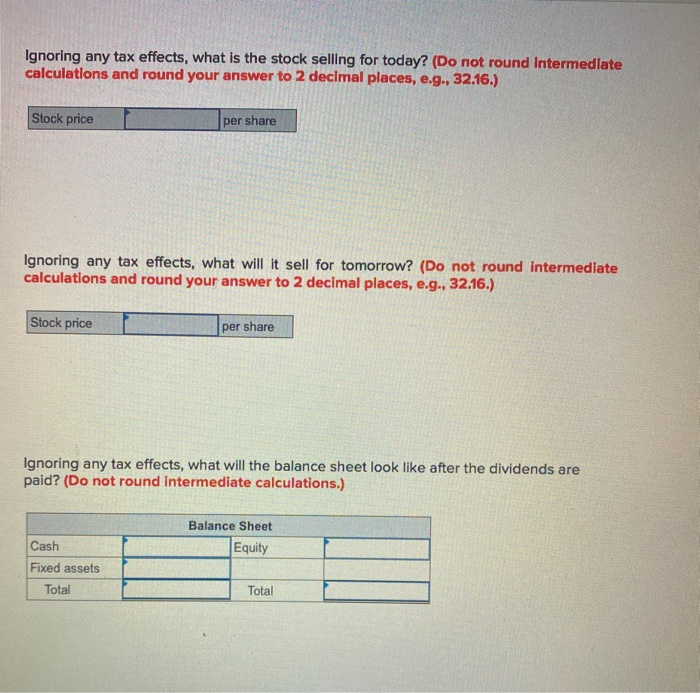market value terms. There are 10,000 shares of stock outstanding. Cash Market