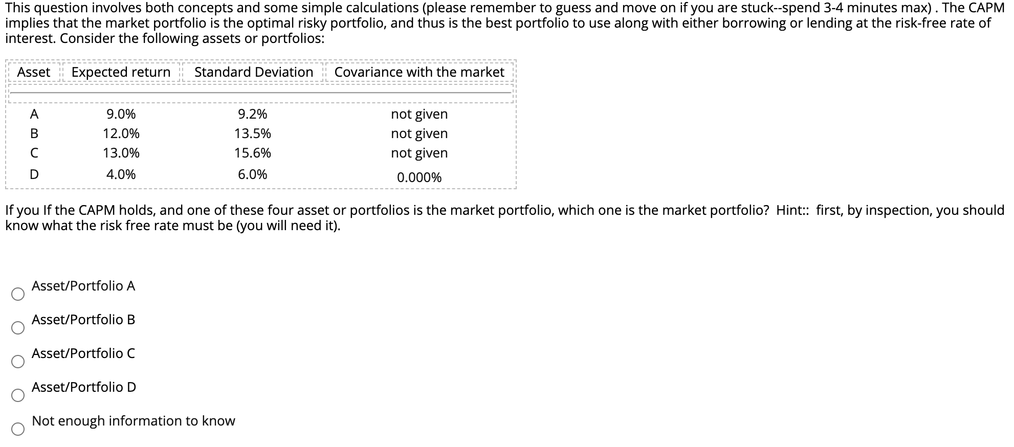 This question involves both concepts and some simple calculations (please remember