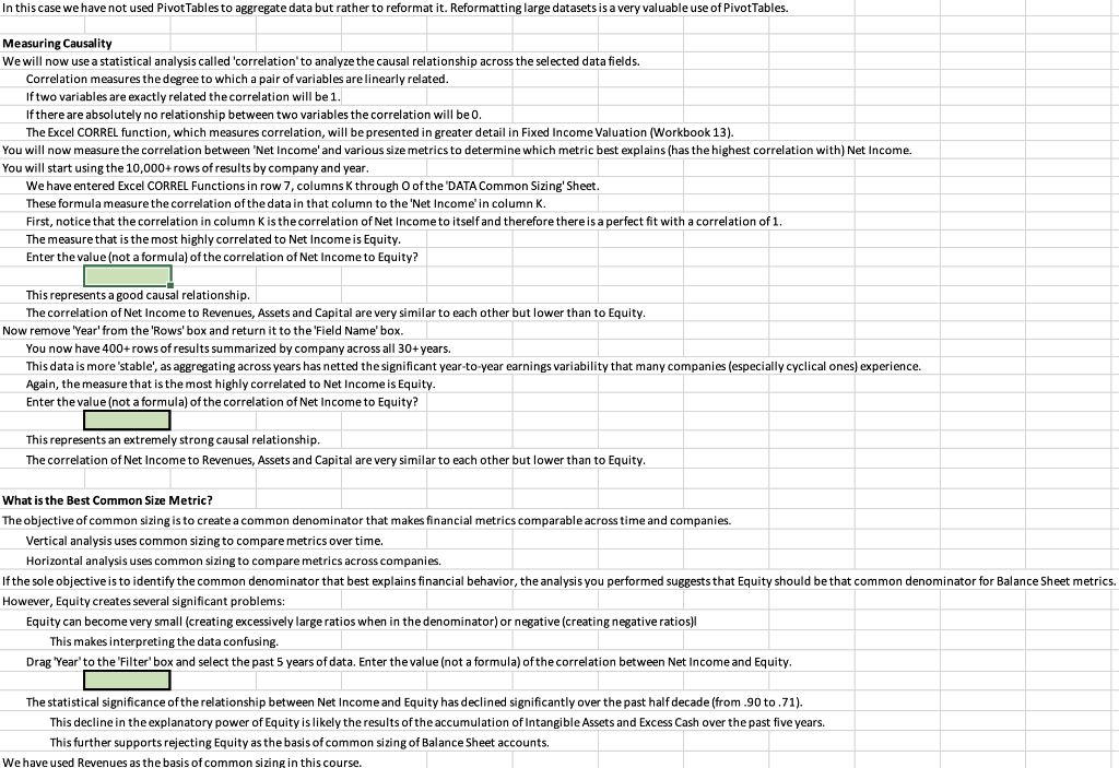 FSA' Sheet, we introduced the concept of 'Common Sizing' and 'Vertical Analysis'.