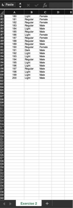 Dark Male 10 Light Female Light Male 12 Dark Female 13 Regular
