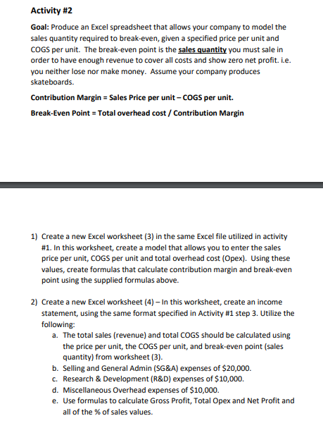 am only allowed one question. thank you. please work it in excel