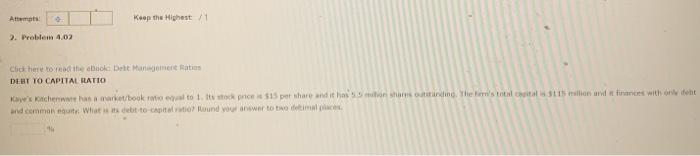  Att Keep the Highest 1 2. Problem 4.0 Click here to