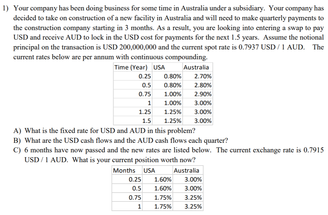 Please show all work and no excel if possible Sadly this