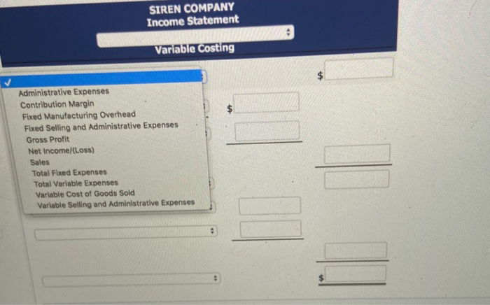 Siren Company builds custom fishing lures for sporting goods stores. In its