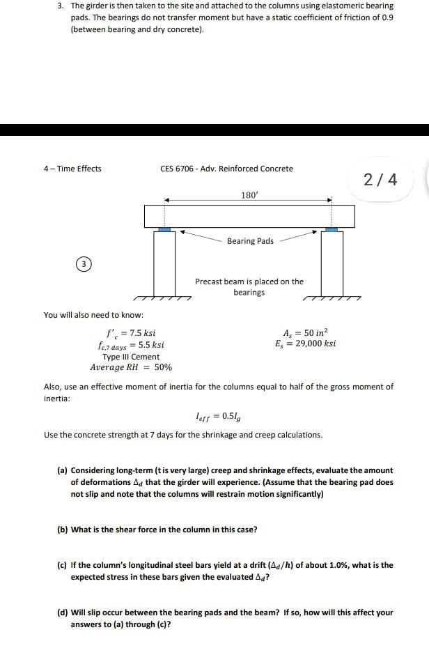 The girder is then taken to the site and attached to the