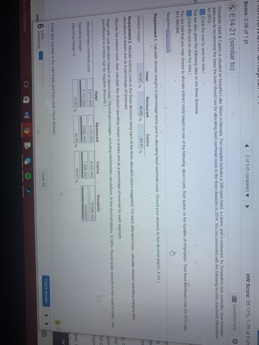 space, or the number of employ Data Table pal Revenues Hotel Restaurant