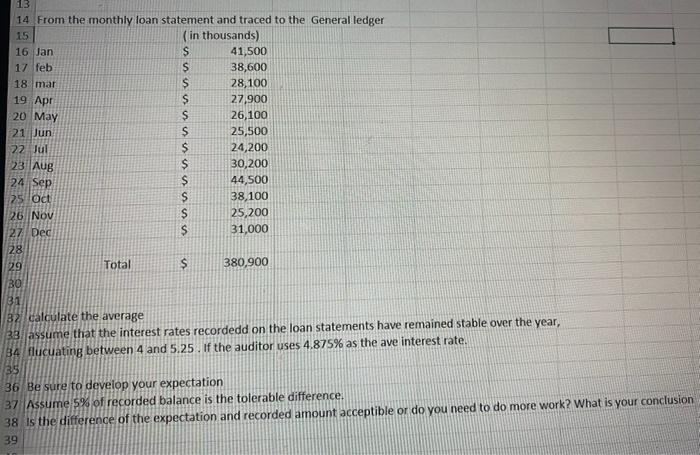 question. 1) prepare a workpaper using substantive analytical precedures to test the
