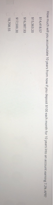 you deposit $1,000 each year for 10 years into an account earning