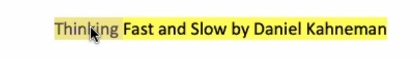 Thingng Fast and Slow by Daniel Kahneman
