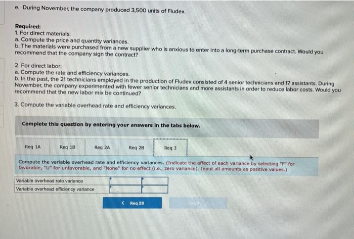costs for one unit of Fludex, as follows: Standard Quantity or Standard
