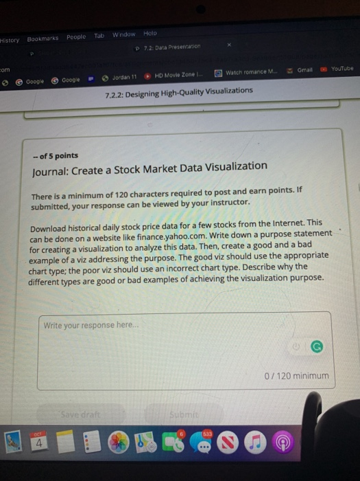  Tab People Window Help History Bookmarks P7.2: Data Presentation com -