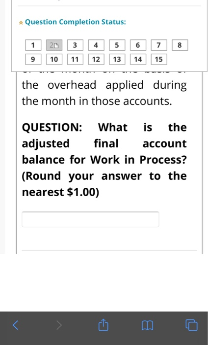 inventories; consequently, the direct materials, direct labor, and manufacturing overhead applied listed