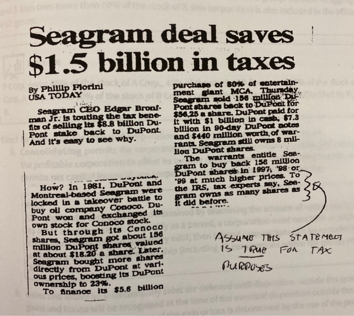 the following issues: 1. Does it appear that the $8.8 billion payment