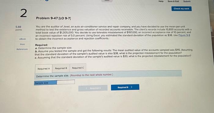  Help Save & EN Subreit Check my won 2 Problem 9-47