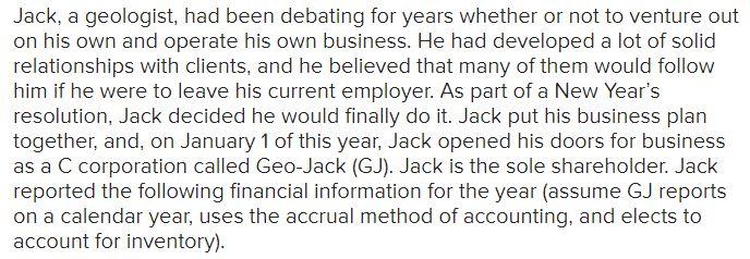  Jack, a geologist, had been debating for years whether or not