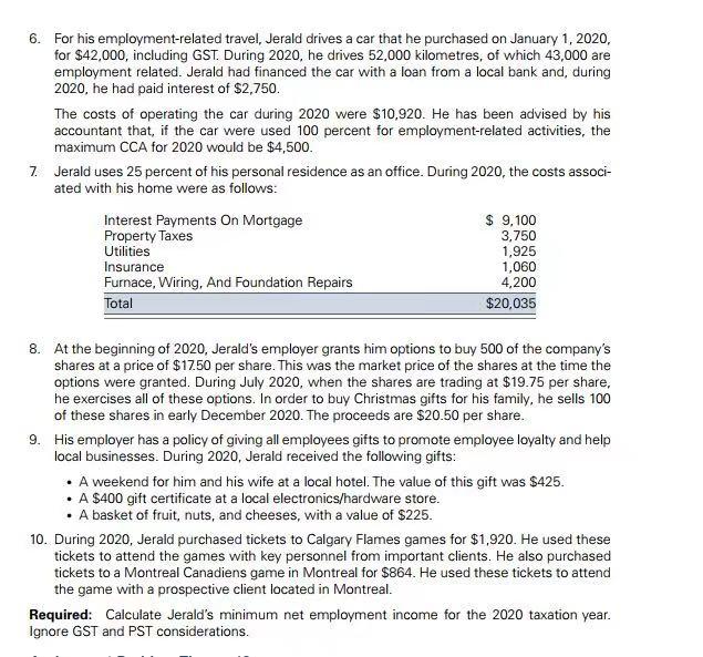 Home) Jerald Gilreath is an employee of a Canadian publicly traded company.