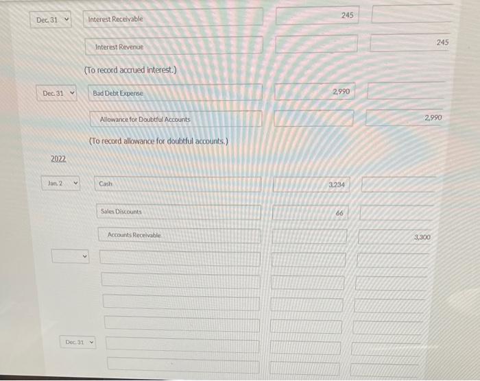 system. Ivanhoe does not expect any sales returns. The following transactions occurred